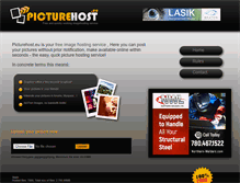 Tablet Screenshot of picturehost.eu